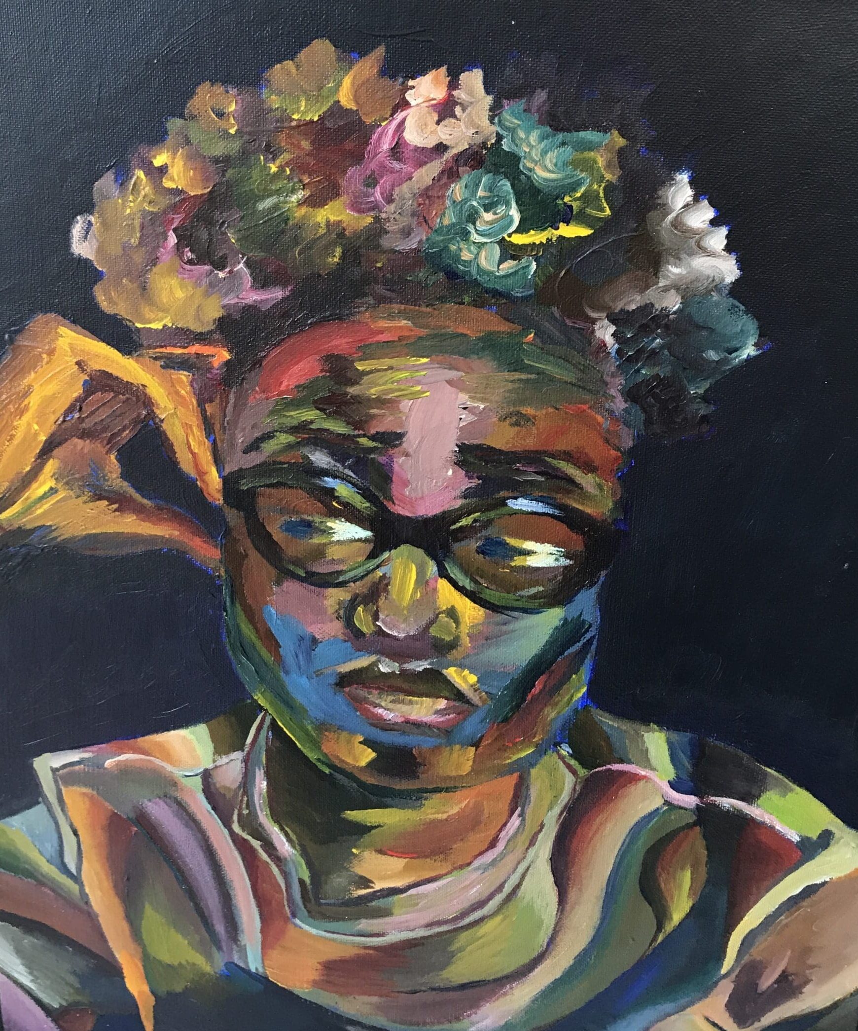 Self Portrait Abstract Painting